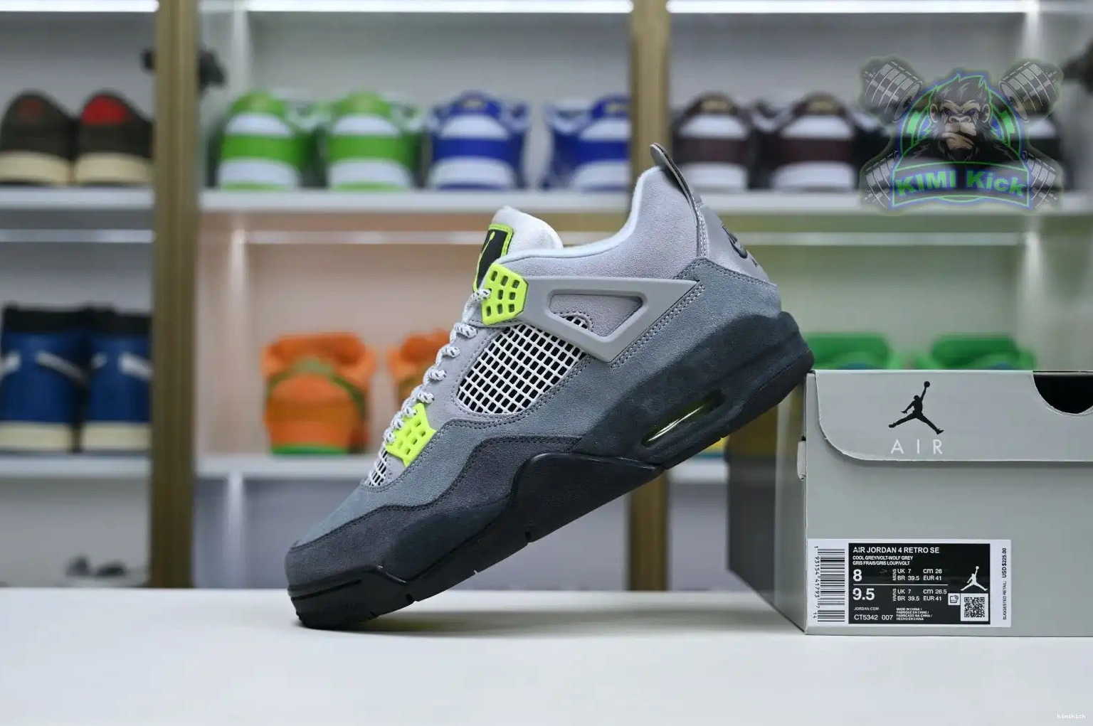 Kimikick 4 se'95neon retro Jordan Jordan Air 0511